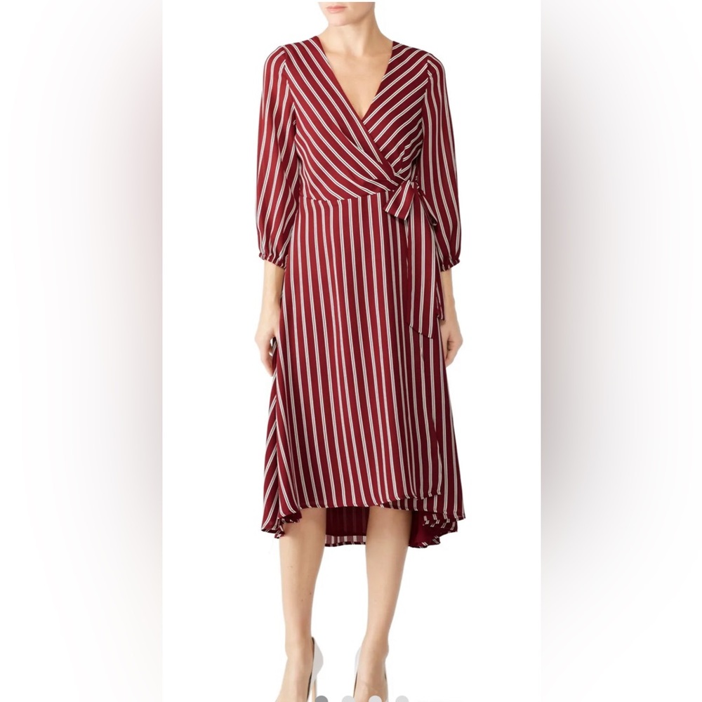 Slate and Willow Wrap Dress Burgundy